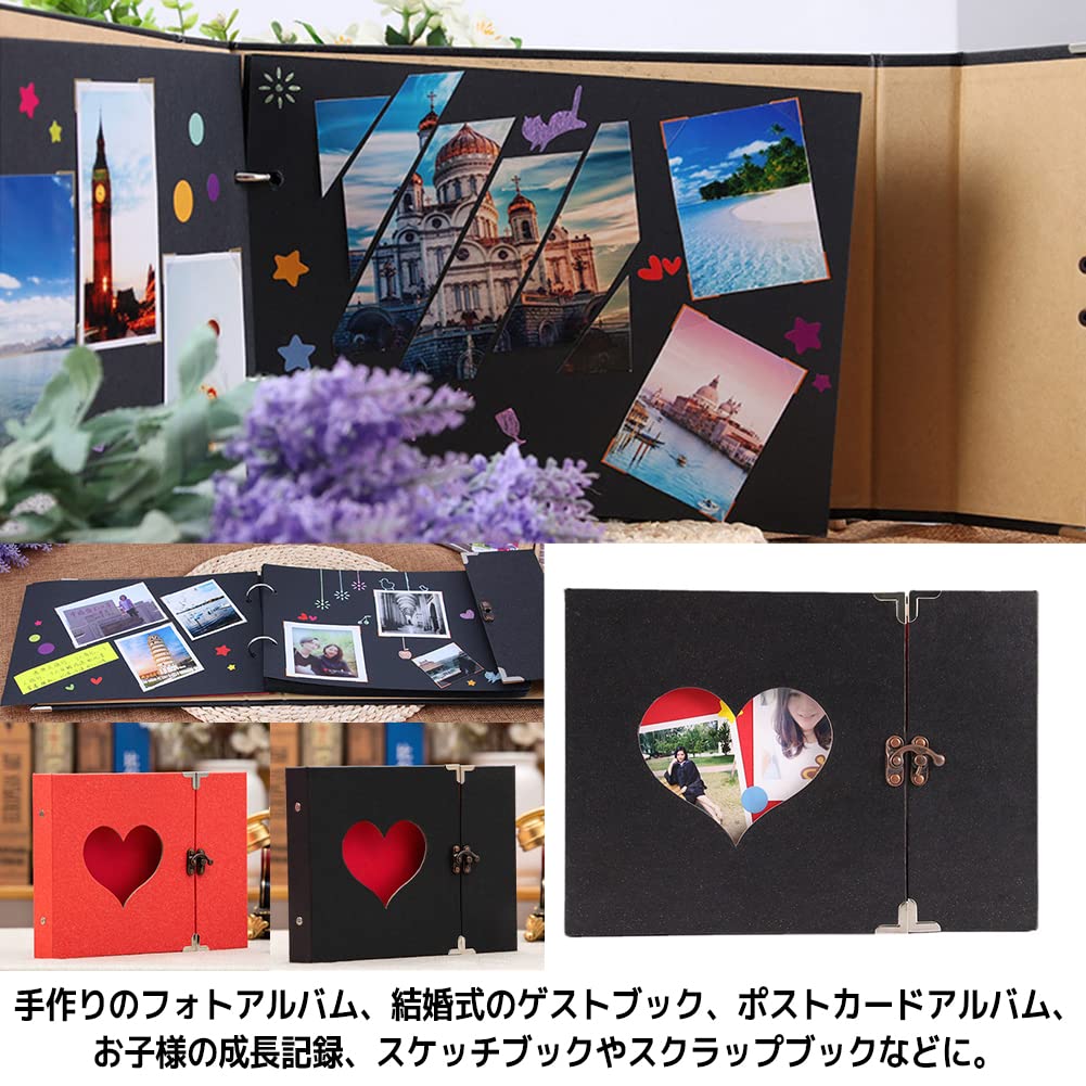 Amazon.co.jp: FUPUTWO フォトアルバム 手作り 写真 スクラップ